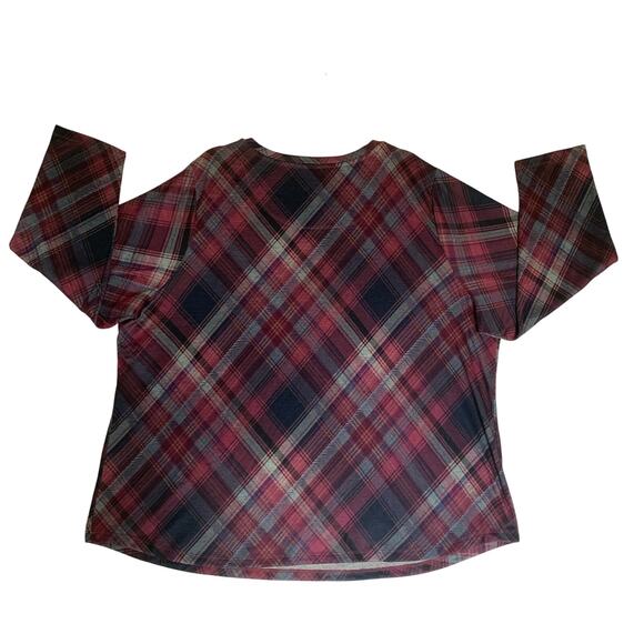CJ Banks NWT Purple Plaid Tunic Blouse-Size 3X-24/26 - Picture 3 of 6